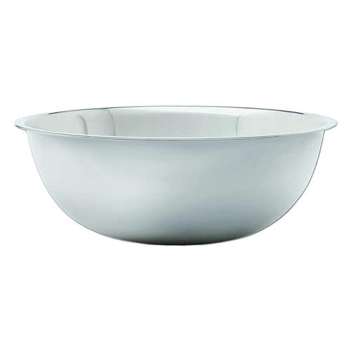Extra large stainless steel mixing bowl with a smooth mirror finish, designed for handling big batches in baking and cooking, ideal for Kitchen & Food and Cookware collections.