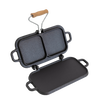 Lehman's Kitchen Compact Cast Iron Flip Griddle & Sandwich Press