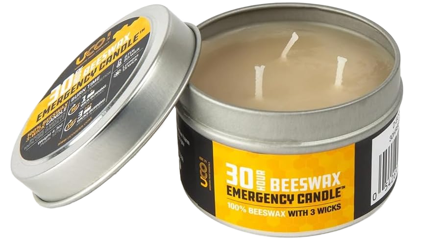30-Hour Emergency Beeswax Candle