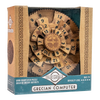 Handcrafted wooden puzzle featuring interlocking numbered gears inspired by ancient design, challenging advanced puzzlers, part of Toys, Games and Puzzles, and Best Sellers collections.