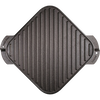 Square cast iron reversible cooking surface with ribbed grill side, handcrafted and made in USA, ideal for kitchen cookware, cast iron, and best sellers collections.