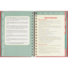 Open spiral-bound logbook page outlining winter weather safety tips and warnings, part of emergency preparedness resources featured in Home and Garden How-To Books and Emergency Supplies collections.