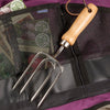 Handcrafted heirloom hand fork with sturdy stainless steel tines and smooth ergonomic wooden handle, perfect for digging and cultivating in farm, garden, and tool collections.