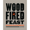 Bold graphic cover of Wood-Fired Feast Cookbook featuring custom kitchen tool icons and flame symbol, perfect for cookbooks, best sellers, and promo eligible collections.