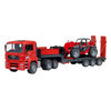 Bruder Toys MAN TGA Low Loader with Manitou Telehandler