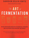 Hardcover book cover in vibrant orange titled with handcrafted style "The Art of Fermentation," featuring simple line art jars, part of Toys, Books & Games, Fermenting and Pickling, and Best Sellers collections.