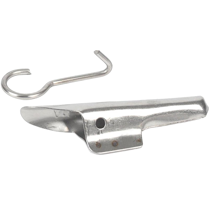 Heavy-duty handcrafted stainless steel bucket spile with separate hook for hanging collection buckets during tree tapping, built for repeated use in Farm, Garden & Tool, Orchard and Grove, Maple Syrup Sugaring Supplies, Best Sellers, and Promo Eligible collections.