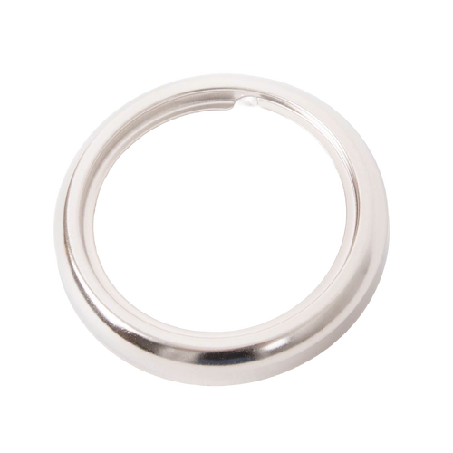 Nickel-plated burner collar with thread ring design, 2-5/8 inch diameter, crafted for most glass lamp fonts, featured in Lamps & Lighting, Parts and Accessories, Lamp Burners and Collars, Best Sellers, and Promo Eligible collections.