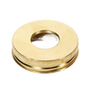 Brass-plated adapter ring designed for regular mouth canning jars, crafted to fit lamp parts; ideal for Lamps & Lighting, Parts and Accessories, Lamp Burners and Collars, and Best Sellers collections.