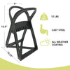 Compact cast steel kindling splitter weighing 12 pounds with an all-weather coating and wide mouth design, ideal for Farm, Garden & Tool and Wood Cutting and Hauling collections.