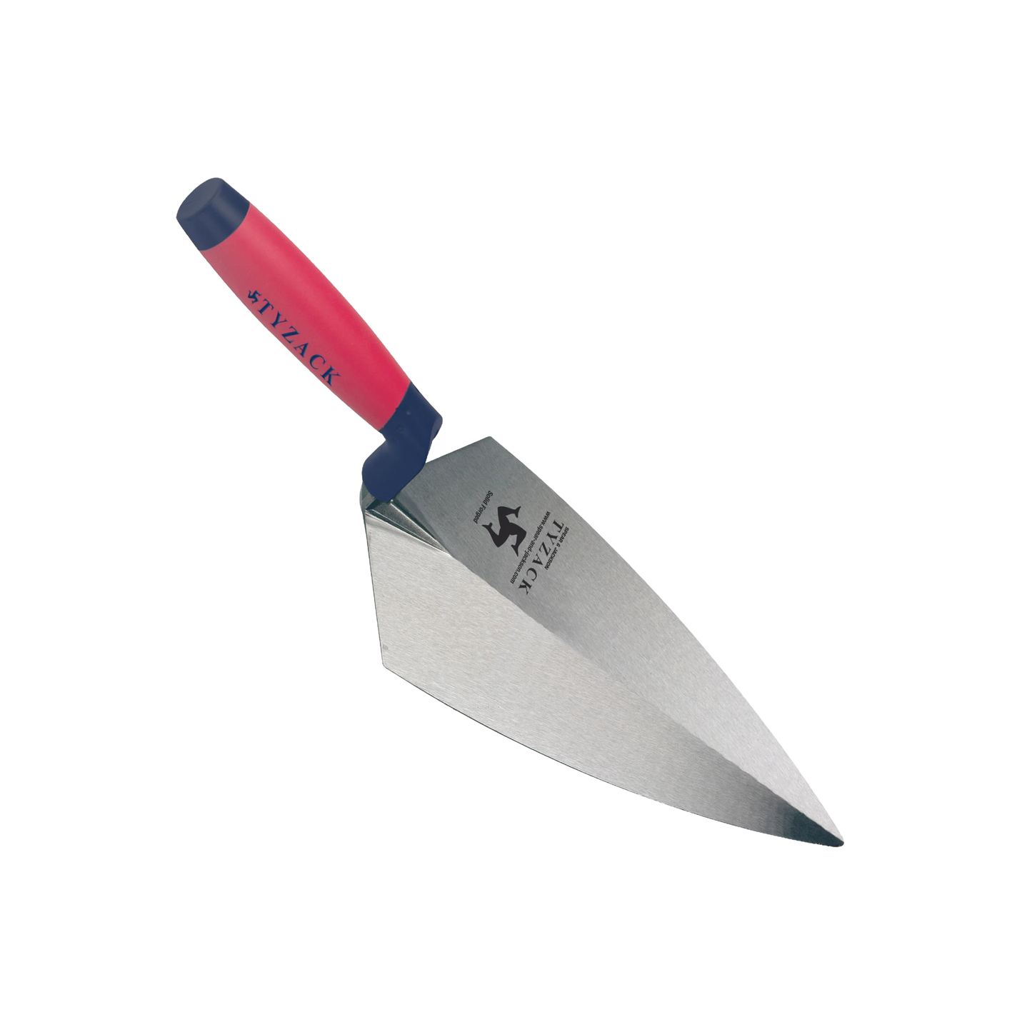 4-inch tempered carbon steel digging trowel with sturdy pointed blade and ergonomic soft-feel red handle, suited for Farm, Garden & Tool, Digging and Cultivating, and Hand Tools collections.