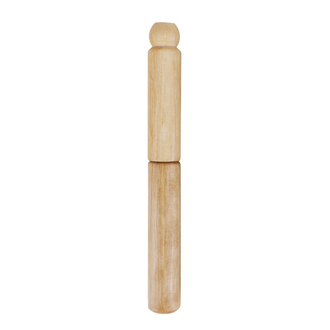 Handcrafted reusable ear cleaning tool with a smooth wooden handle and a stainless steel loop, designed for safe and gentle ear hygiene in Health & Wellness and Grooming collections.