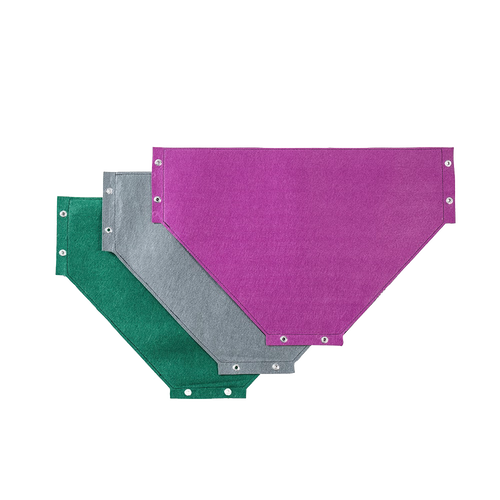 Three colorful, durable end panels in green, gray, and purple for an elevated garden bed, handcrafted and part of Farm, Garden & Tool and Garden Accessories collections.