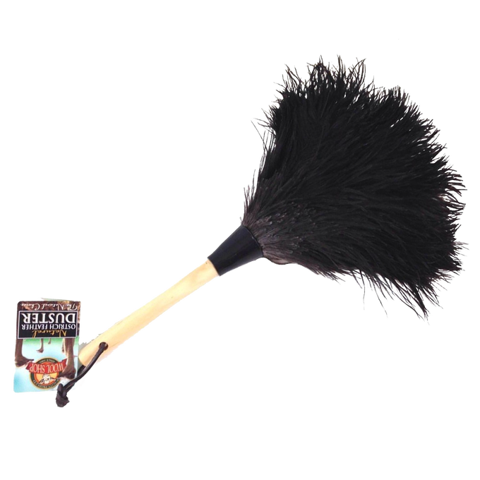 Handcrafted 13-inch ostrich feather duster with soft, dense filaments for effective dust trapping, ideal for Home & Decor, Household Cleaning, Gadgets, and Best Sellers collections.