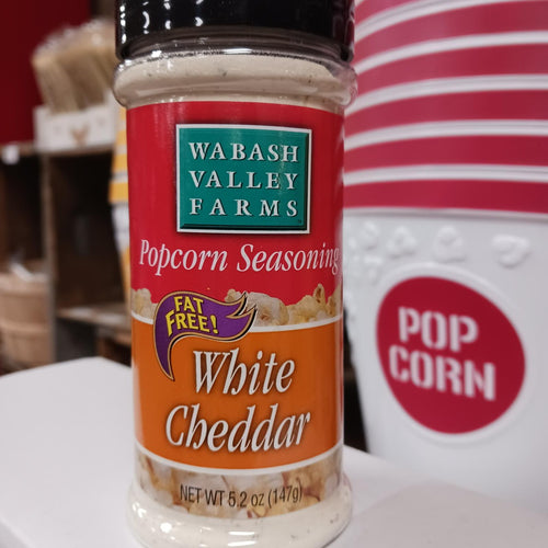 Single fat-free White Cheddar popcorn seasoning from Wabash Valley Farms, crafted in the USA, perfect for enhancing snacks in Kitchen & Food, Food, Popcorn, and Best Sellers collections.