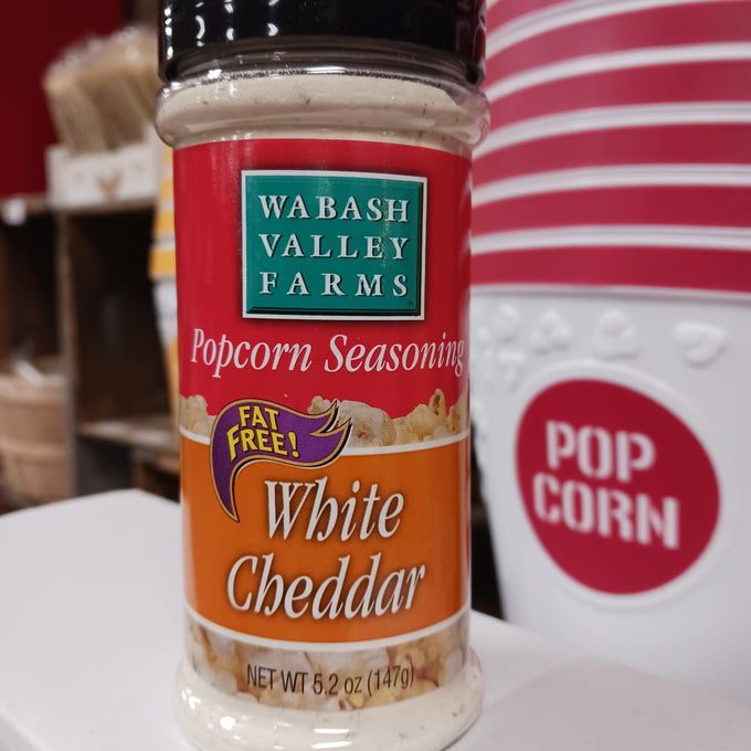 Single fat-free White Cheddar popcorn seasoning from Wabash Valley Farms, crafted in the USA, perfect for enhancing snacks in Kitchen & Food, Food, Popcorn, and Best Sellers collections.