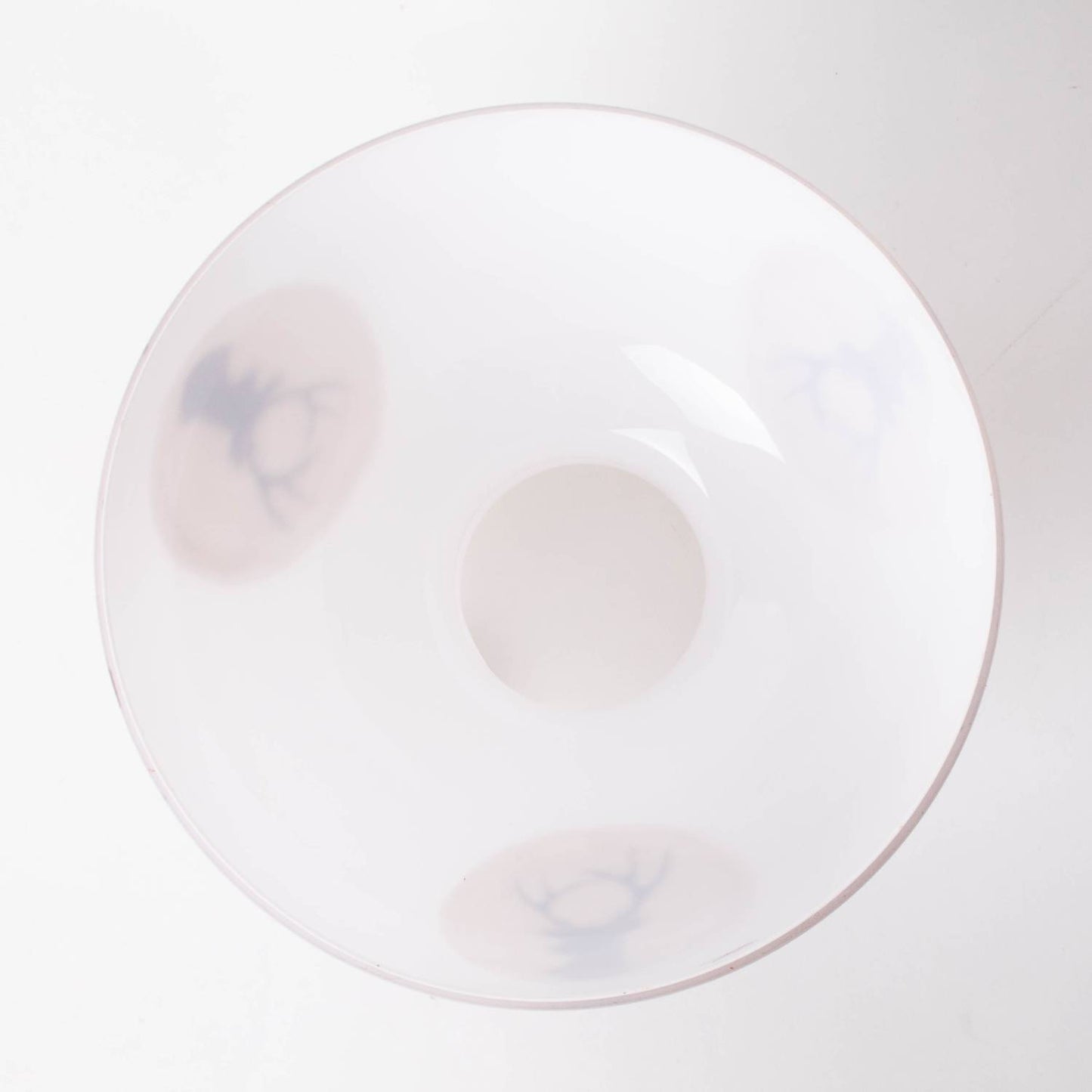 Handcrafted glass student lamp shade with a smooth white finish and a subtle design, featured in Lamps & Lighting, Parts and Accessories, Lamp Shades, Best Sellers, and Promo Eligible collections.