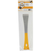 Metal and yellow beekeeping tool with a beveled edge for scraping wax and a nail pulling hole, designed for use in Farm, Garden & Tool, Beekeeping Supplies, and Best Sellers collections.
