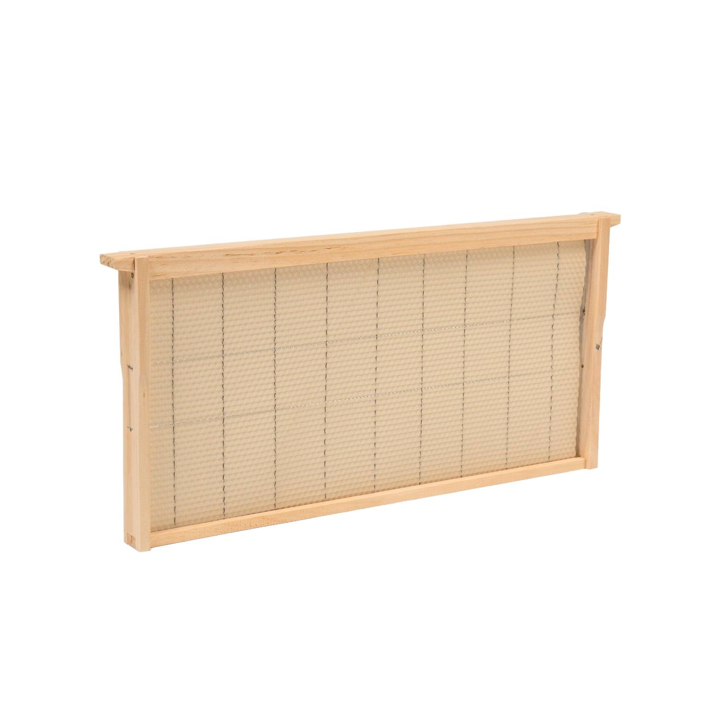 Handcrafted Amish made wooden beehive frame with fine metal wire foundation, part of USA made beekeeping supplies in Farm, Garden & Tool and 10-Frame Hives collections.