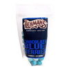 Resealable bag of handcrafted chocolate-covered blueberries in bright blue coating, made in USA, perfect for Kitchen & Food, Snacks and Sweets, Candy, and Best Sellers collections.