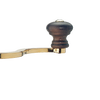 Wooden top-crank handle with polished metal arm, handcrafted for manual grinding in Farm, Garden & Tool, Kitchen & Food, Brewing Coffee and Tea, Best Sellers, and Homesteading collections.