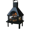 Wood Burning Outdoor Firehouse with Chimney