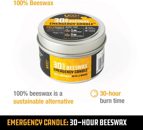 30-Hour Emergency Beeswax Candle