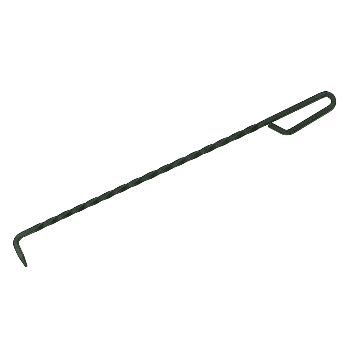 Handcrafted steel fire poker with a loop handle, Amish made in USA, designed for safely adjusting logs and embers in fireplaces and featured in Stoves, Hearth Accessories, and Best Sellers collections.