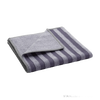 Folded microfiber cleaning cloth featuring alternating dark and light gray stripes on one side and solid light gray loops on the other, designed for eco-friendly household cleaning, ideal for Home & Decor, Household Cleaning, Cleaning Utensils and Gadgets, Best Sellers, and Promo Eligible collections.