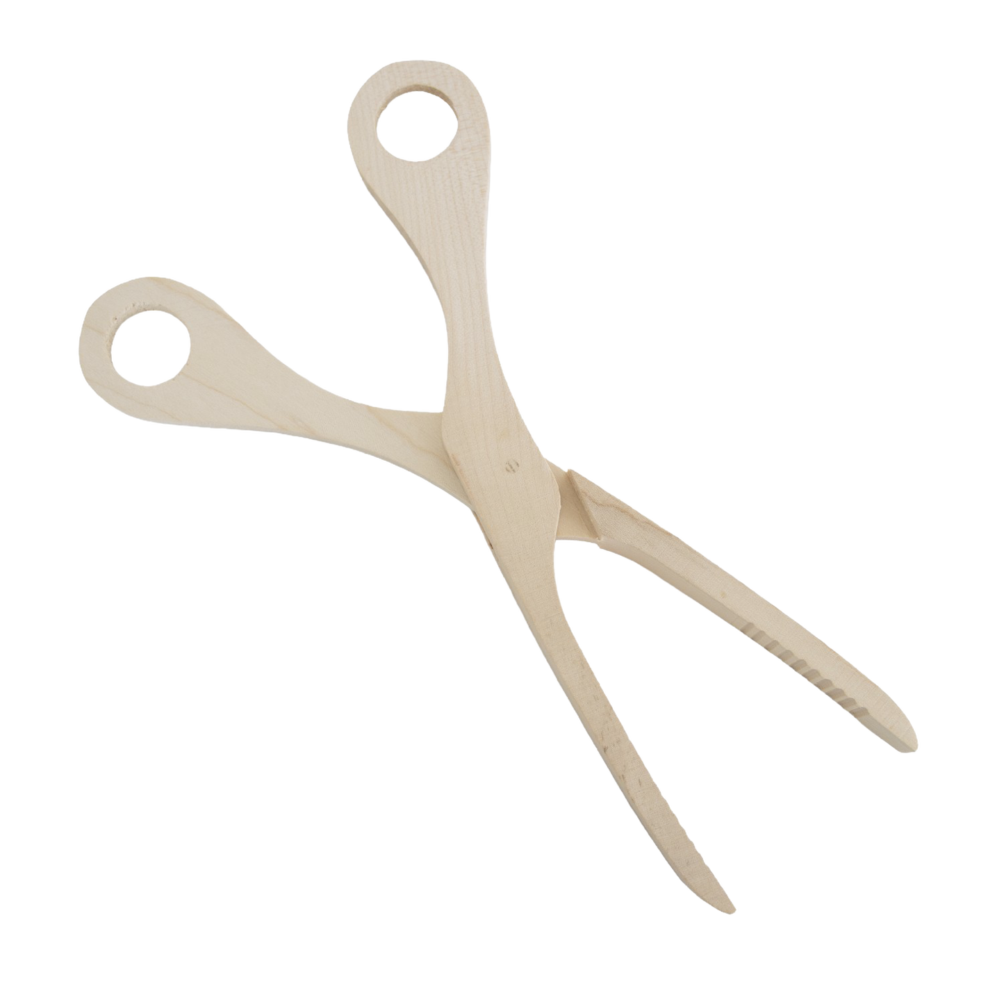 German-Made Maple Scissor Tongs