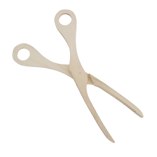 German-Made Maple Scissor Tongs