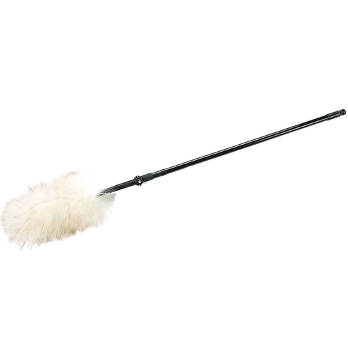 Handcrafted duster with an angled natural lamb’s wool head rich in lanolin and a telescoping handle, perfect for Home & Decor, Household Cleaning, and Best Sellers collections.
