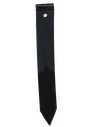 Black metal garden cultivator tine with mounting hole, designed for digging and cultivating tasks, featured in Farm, Garden & Tool, Best Sellers, and Promo Eligible collections.