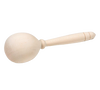 Handcrafted wooden darning tool with a smooth natural finish, designed to support fabric repair, made in USA by Amish artisans, featured in Home & Decor and Sewing and Quilting collections.