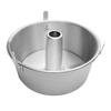 Traditional aluminum angel food cake pan with removable bottom and central tube, designed for even baking and cooling, ideal for Kitchen & Food, Cookware, Baking Supplies, and Best Sellers collections.