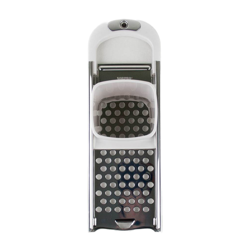 Handcrafted spaetzle maker featuring a sliding square hopper and stainless steel grater, designed for easy dough preparation, perfect for Kitchen & Food, Cookware, and Best Sellers collections.
