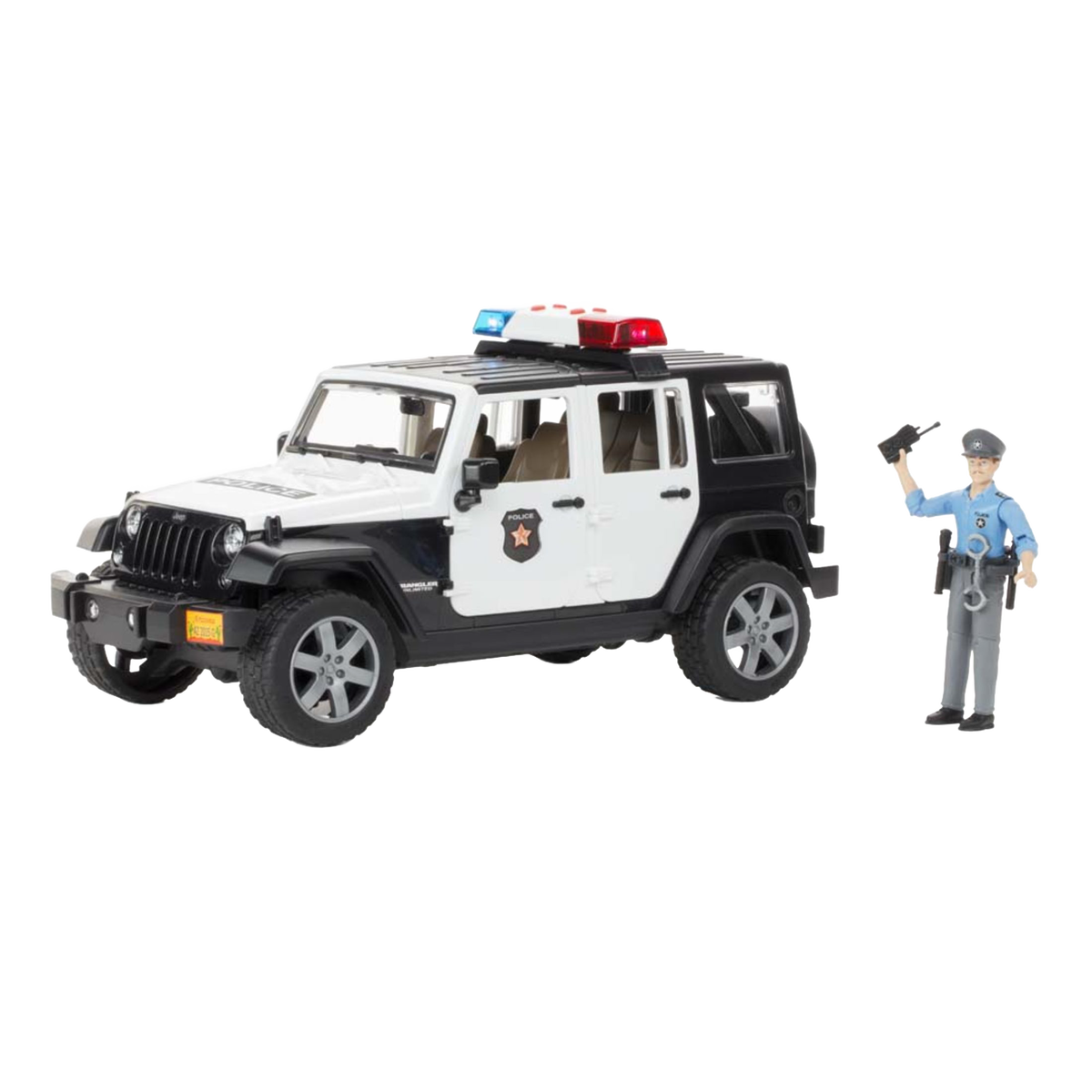 Bruder Toys Jeep Wrangler Rubicon Police Vehicle with Officer