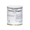 Metal can of freeze-dried fully cooked chicken nuggets with a simple white label, part of Kitchen & Food, Food, Freeze Dried, USA Made, Best Sellers, and Promo Eligible collections.