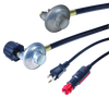 Set of gas and electric cords with propane gas regulator and adapter plugs for battery-operated ignition, designed for reliable outdoor appliance use in Farm, Garden & Tool and Appliances collections.