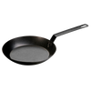 Seasoned steel skillet made in USA with long handle, crafted for durability and high-heat cooking, ideal for Kitchen & Food, Cookware, Pots and Pans, USA Made, Best Sellers, and Promo Eligible collections.