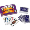 Colorful box and deck of Toys, Books & Games playing cards arranged with face-up rummy-style cards featuring illustrated kings, included in Children's Toys and Table and Board Games collections.
