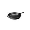Traditional 12-inch cast iron skillet with ergonomic handle and pouring spouts, handcrafted in USA, ideal for Kitchen & Food, Cookware, Cast Iron, Best Sellers, and Promo Eligible collections.