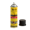 Yellow can of Bee's Wax polish with black cap removed, featuring text highlighting no wax buildup, fingerprint resistance, granite protection, and USA-made quality, suited for Home & Decor and Household Cleaning collections.