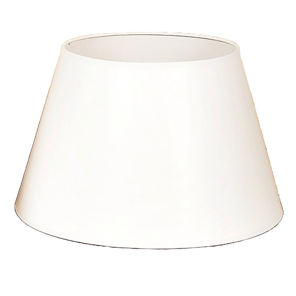 Classic white parchment lamp shade with a tapered design, compatible with 14-inch tripod lamps, ideal for Lamps & Lighting, Parts and Accessories, Lamp Shades, and Best Sellers collections.