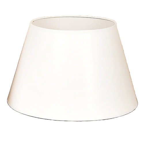 Classic white parchment lamp shade with a tapered design, compatible with 14-inch tripod lamps, ideal for Lamps & Lighting, Parts and Accessories, Lamp Shades, and Best Sellers collections.