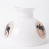 Handcrafted glass lamp shade featuring a 10-inch tall student design with silhouette moose artwork inside wood grain circles, part of Lamps & Lighting, Parts and Accessories, Lamp Shades, Best Sellers, and Promo Eligible collections.