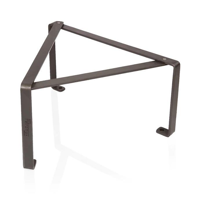 Sturdy steel cooking stand with triangular frame and hooked legs for stable outdoor fire cooking, featured in Farm, Garden & Tool and Camping collections.