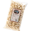 Clear bag of handcrafted kettle corn with crunchy, sweet popcorn inside, made in USA, ideal for Kitchen & Food, Snacks and Sweets, Popcorn, and Best Sellers collections.