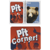 Set of lively trading cards from a handcrafted Pit Card Game featuring bold white text on a red background and a realistic bear illustration, ideal for Toys, Books & Games, Games and Puzzles, and Best Sellers collections.