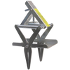 Spring-loaded metal mole trap with pointed prongs and tension springs, designed for easy underground installation, handcrafted in USA, ideal for Farm, Garden & Tool and Pest Control collections.
